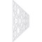 Ekena Millwork Set of Four Panels for 94 1/2"W x 28 1/4"H Brownsville Fretwork Wainscot Wall Paneling WPKP14X01X47BNE - alternate 2